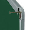 Доска для мела магнитная, 60x90 см, зеленая, алюминиевая рамка, OFFICE "2х3" (Польша), TKA96 