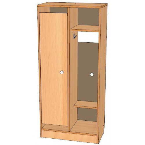 Шкаф для одежды 2-х секционный с нишей ОДМ1-02
