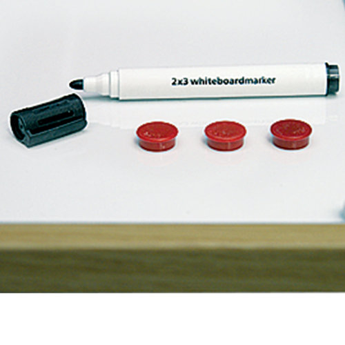 Доска магнитно-маркерная 60x90 см, коричневая рамка из МДФ, OFFICE, "2х3" (Польша), TS96 