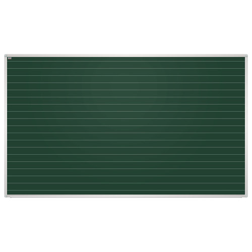 Доска для мела магнитная, 100x170 см, зеленая, в линию, алюминиевая рамка, EDUCATION "2х3"(Польша), TKU1710L 