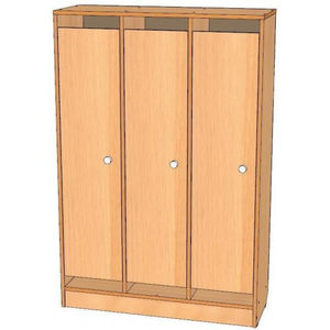 Шкаф для одежды 3-х секционный на цоколе ОДМ2-03