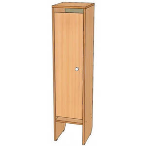 Шкаф для одежды 1-но секционный с нишей ОДМ1-01