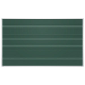 Доска для мела магнитная, 85x100 см, зеленая, под ноты, алюминиевая рамка, EDUCATION "2х3"(Польша), TKU8510P 