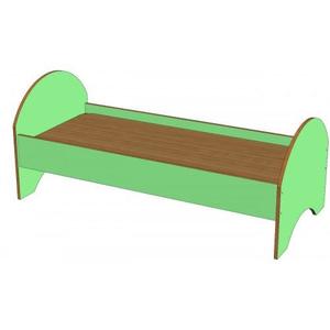 Кровать детская одноярусная одноместная зеленая
