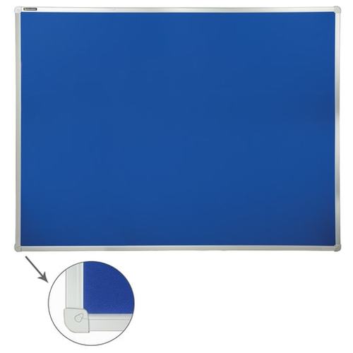 Доска c текстильным покрытием BRAUBERG для объявлений 90x120см синяя