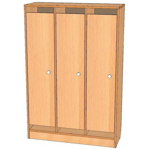 Шкаф для одежды 3-х секционный на цоколе ОДМ2-03